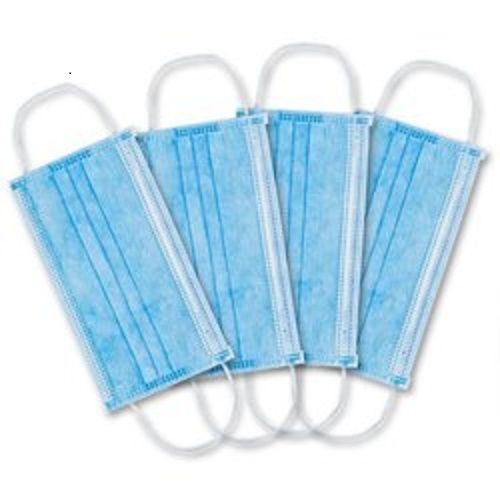 100% Cotton Lightweight Sky Blue Surgical Non Woven Disposable Face Mask 