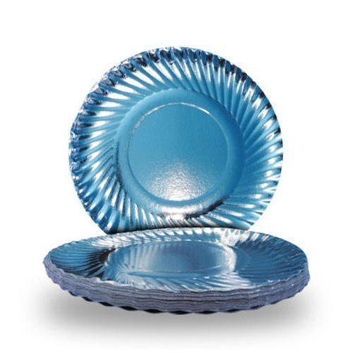 100% Disposable And Eco Friendly Silver Coated Round Paper Plates