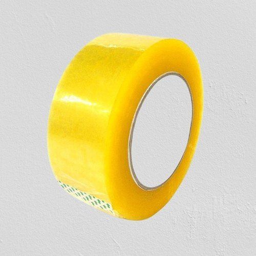 100% Eco-Friendly Water-Proof Single-Sided 2Inch Yellow Plain Bopp Tape  Size: Standard