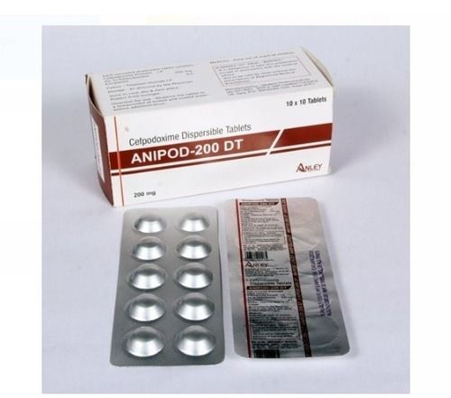 Anipod-200 Dt Cefpodoxime Dispersible Tablets, Used To Treat Bacterial Infections  General Medicines