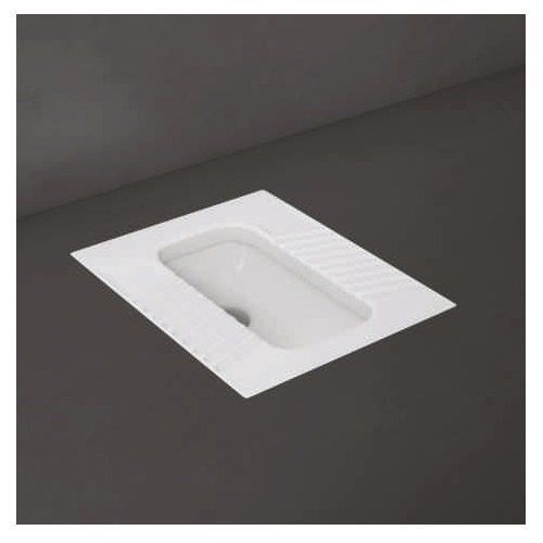 Easy To Install Long Lasting Solid Strong Rectangular White Ceramic Toilet Seat 