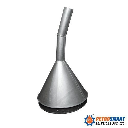 Highly Durable Silver Galvanized Funnels Heavy For Use Oil And Petrol Pumps