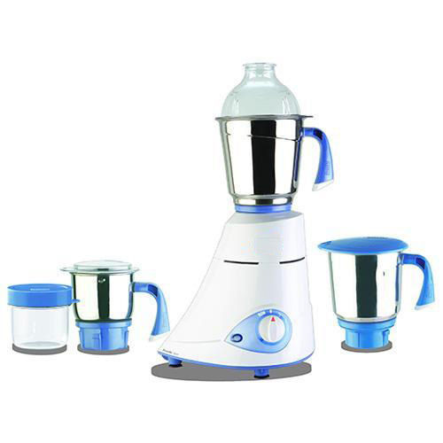 Lightweight Sharp Blades High Performance Stainless Steel Blue And White Mixer Grinder