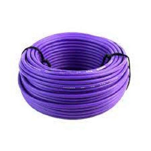 Long Lasting Solid Strong Durable High Temperature Resistance Purple Pvc Electrical Wire, 100 M Frequency (Mhz): 50-60 Megahertz (Mhz) Megahertz (Mhz)