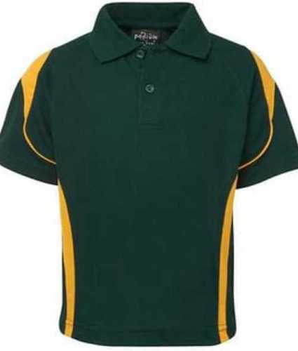 Cotton Mens Half Sleeve T Shirt Green And Yellow Color For Casual Wear Occasion