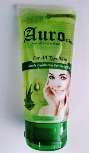 Safe To Use Moisturizing Fresh Glowing Green Herbal Alovera Gel Face Wash For All Skin Type