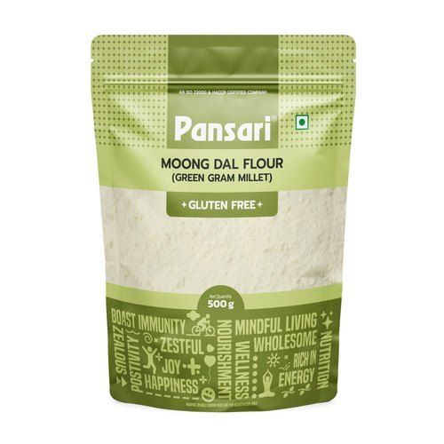 Pack Of 500 Gram Pansari Moong Dal Flour Green Gram Millet Atta