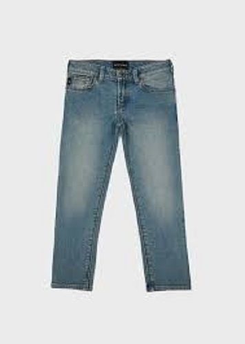 Washable Shaded Blue Highly Breathable Ankle Length Mens Denim Jeans Durable And Good Material 