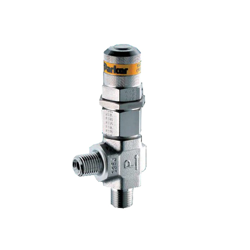 Silver Color Heavy-Duty Stainless Steel High-Pressure Parker Relief Valve Application: Industrial