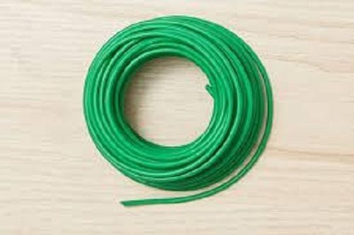 Solid Strong Durable High Temperature Resistance Green Pvc Electrical Wire, 100 M