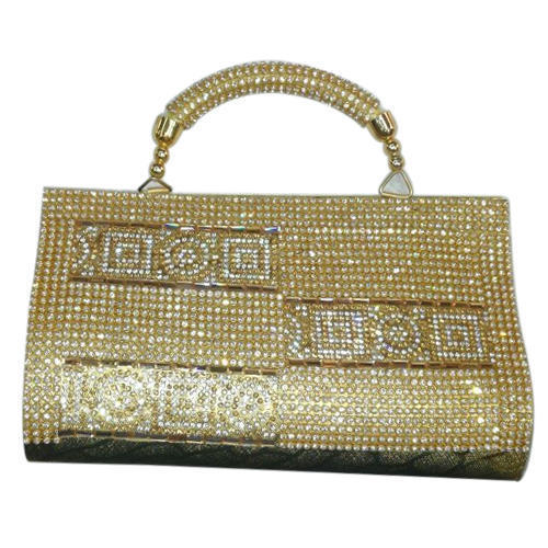 Stylish, Beautiful Design And Attractive Golden Color Party Shishodia Purse For Ladies  Gender: Women