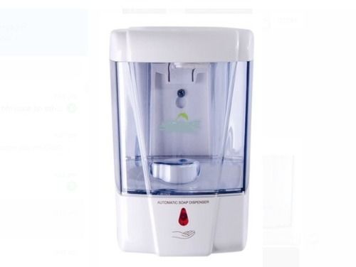 White Wall Mounted Touch Less Automatic Hand Sanitizer, Capacity 600ml