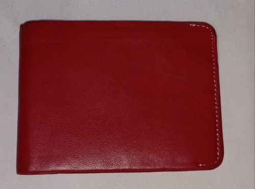  Mens High Quality Red Leather Wallets Size: 7 Card Slot