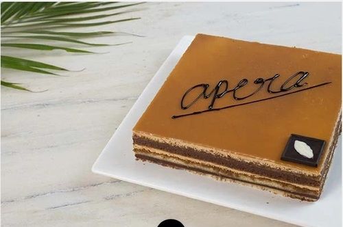 100 Percent Good Quality Opera Gateaux French Cake With Classic Coffee Flavor Additional Ingredient: Sugar