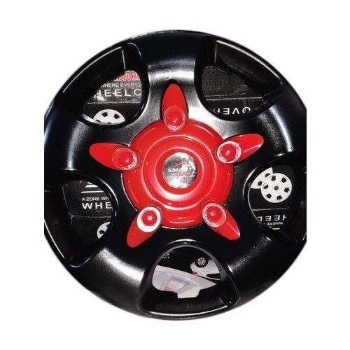 15 Inch Size, Round Shape Red And Black Pp Scorpio Wheel Cover Vehicle Type: Car