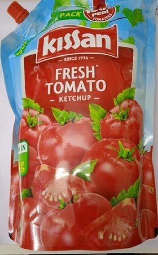 Fresh And Tasty Kissan Tomato Ketchup Pouch With Sweet And Spicy  Shelf Life: 6 - 12 Months