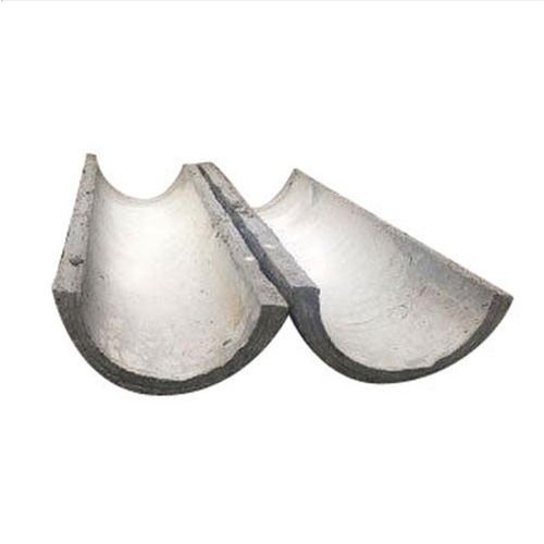 Grey Gray Rcc Half Round Pipe And Thickness 300Mm, Length 3 Meter For Cable Safety