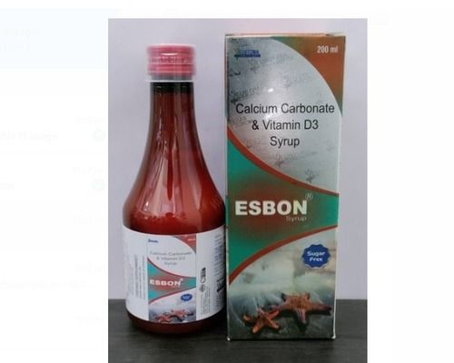 Pack Of 200ml Esbon Calcium Carbonate And Vitamin D3 Syrup