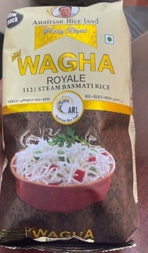 Rich In Aroma Long Grain Handpicked Wagha Royal White Basmati Rice