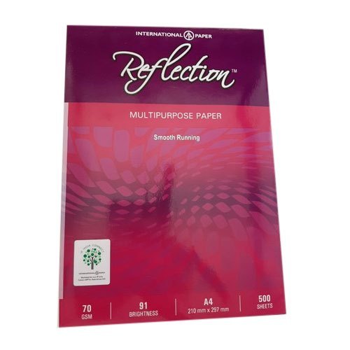 सफ़ेद स्मूथ फ़िनिश, लास्ट लॉन्ग, वर्सेटाइल यूज़ और क्रम्पलिंग रेसिस्टेंट मल्टीपर्पस A4 साइज़ पेपर