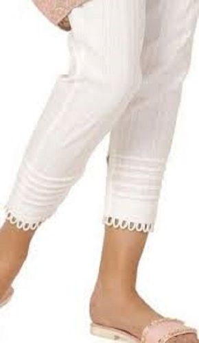 Buy Off White Solid Cotton Trousers Online at Rs.545 | Libas