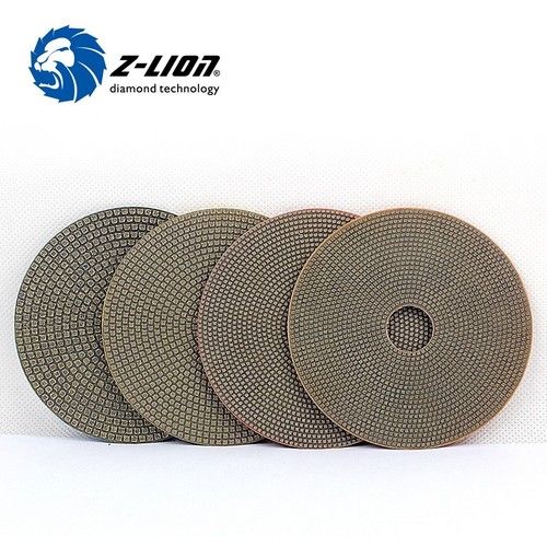 Round Z-Lion Flexible Electroplated Diamond Polishing Pads