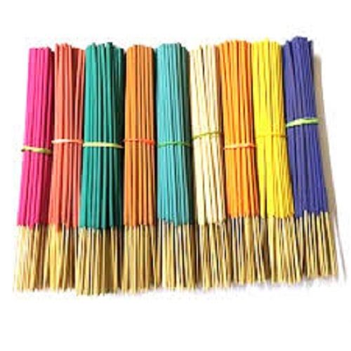 100% Biodegradable Floral Fragrance Multicolored Bamboo Incense Stick, 9-inch