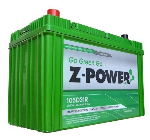 100% Eco-friendly 12.6-volts Green Z-power 105d31r Hi-life Car
