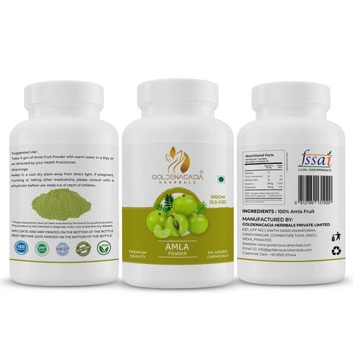 100% Pure And Natural Amla Powder 100g Pack