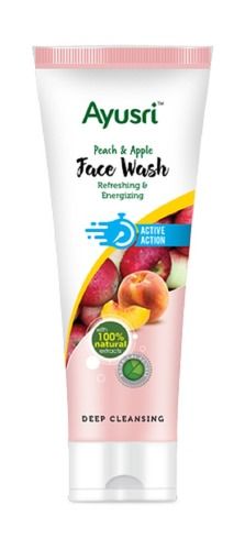 Glowing Skin Daily Gentle Exfoliating Facial Cleanser Peach And Apple Face Wash
