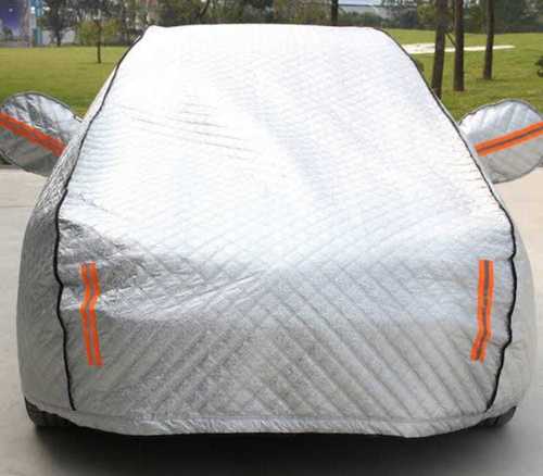 Highly Durable Sunshade Protection Fully Bottom Elastic And Dust Proof White Car Body Cover