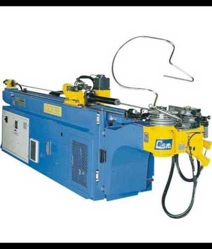 Blue Hydraulically Operated Tube Bending Machines With Plc Controlled