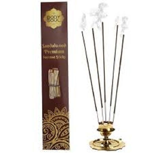 Low Smoke Eco Friendly Charcoal Free Black Sandalwood Bamboo Incense Stick 