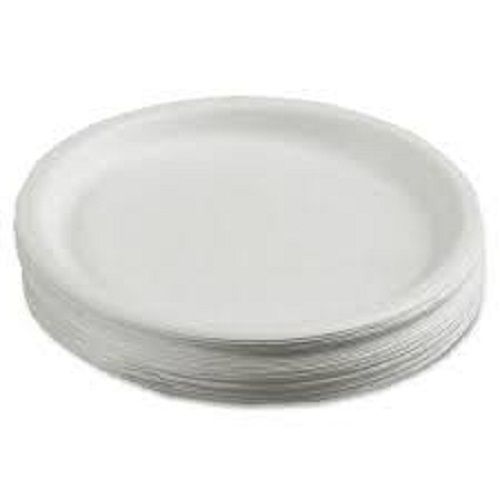 Natural Biodegradable Safe And Hygienic White Plain Disposable Paper Plate