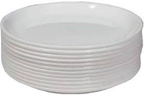 White Round Shape And High Design Best Quality Of Plastic Plain Dinner Plate 