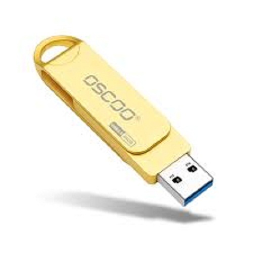 Ultra Storage Type C Yellow And Silver Oscoo Usb Pen Drive For Domestic Use Application: Laptop