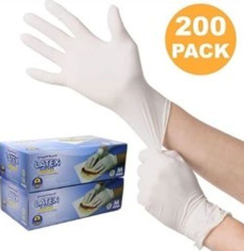  The High Quality Plain White Rubber Hand Gloves