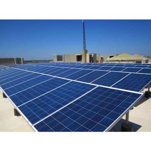 Blue 220 Volt Solar Power Plant Used In Residential And Commercial