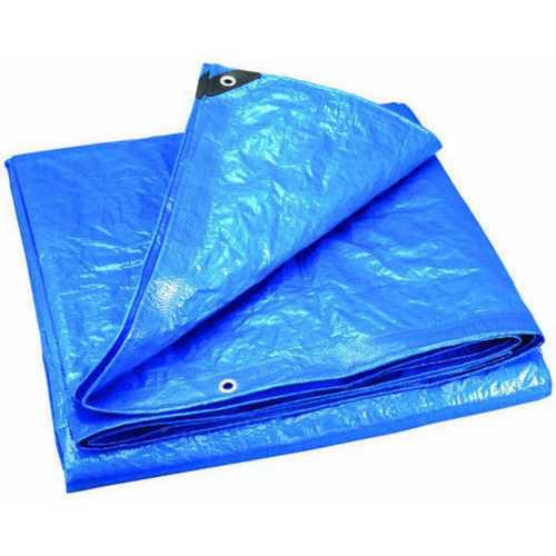 9x12 And 12x15 Inch Blue Plain Plastic Tarpaulin