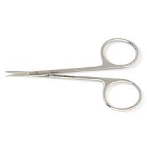 Curved And Straight Surgical Instrument Silver Stainless Steel Iris Scissor Dimension(L*W*H): 14.5 X 5 X 0.5  Centimeter (Cm)