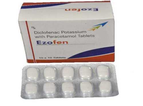 Diclofenac Potassium With Paracetamol Tablets , 10x10 Pack