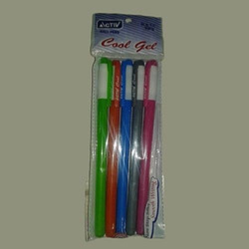 Blue Extra Smooth Writing Lightweight Activ Cool Gel Pens For Stationary Use