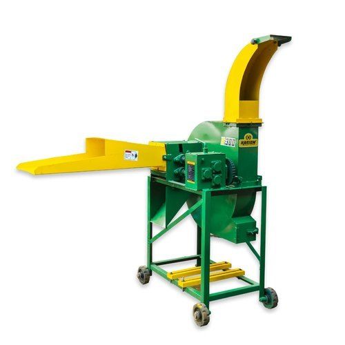 Garden Cultivator Green And Yellow Rust-Proof Mild Steel Electric Chaff Cutter For Agriculture