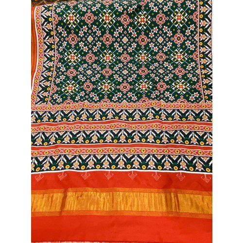 Casual Green Pure Silk Hand Weave Stylish Double Check Saree Without Blouse Saree 6 Meter