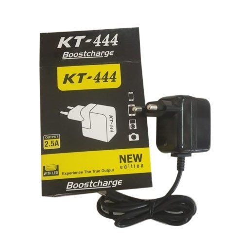 Kkt Kt-444 2.5 A Lightweight Easy To Carry Fast Charging Black Port Wall Mobile Charger Design: Bar