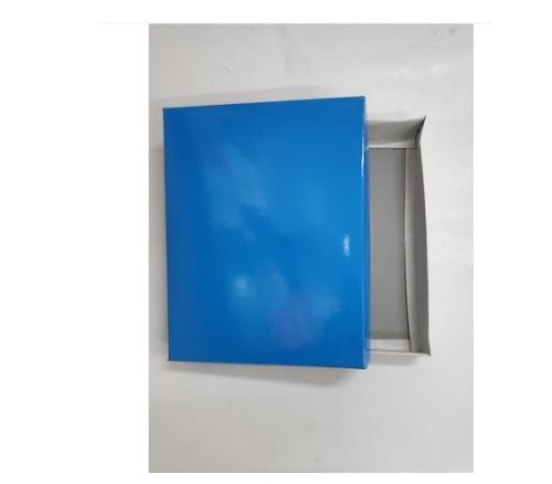 Paper Light Weight And Plain Blue Color Packaging Box For Shirt Packaging