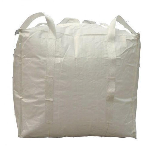 Polypropylene White Plastic Jumbo Bag, Size: 90x90x110 Cm