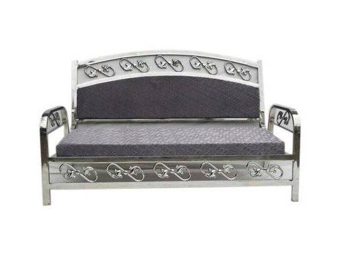 Polished Stainless Steel Frame Sofa For Home With Anti Rust Properties