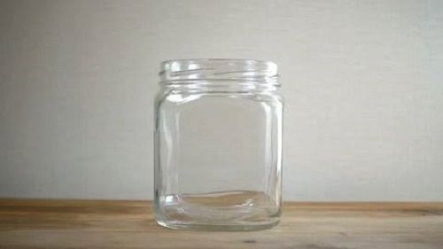 Glass Unbreakable Transparent And Multi Purpose White Jar Bottle 