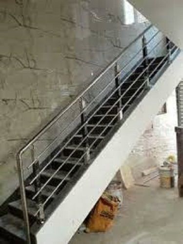 Weather Resistance Ruggedly Constructed Easy Installation Silver Stainless Steel Stair Railing